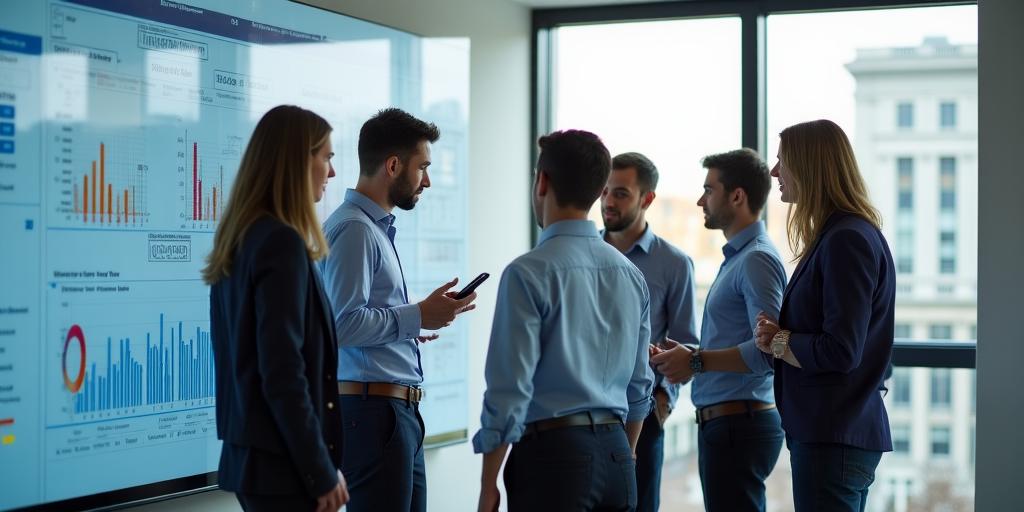 The Aethera Automata team collaborating in a modern UK office environment